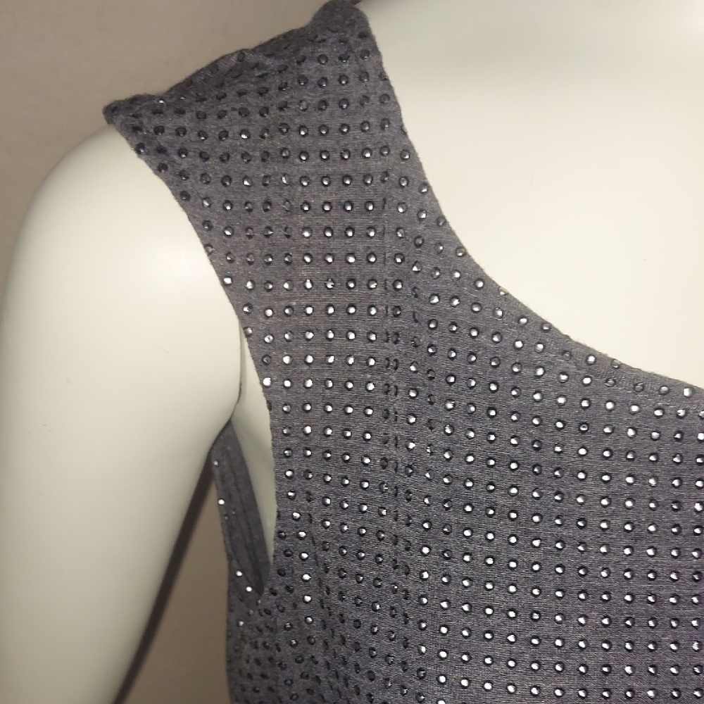 Gianni Bini Navy Textured Midi Sheath Dress - Picture 6 of 16